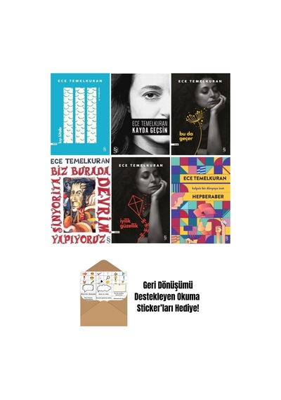 Ece Temelkuran 6 Kitap Set + Okuma Sticker'ları