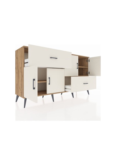 Hyperion Konsol 3 Raflı 2 Çekmeceli 4 Kapaklı 176x44x99 Çam-aytaş Çam-aytaşı Hyperion Konsol 3 Raflı 2 Çekmeceli 4 Kapaklı 176x44x99 Çam-aytaş Çam-aytaşı