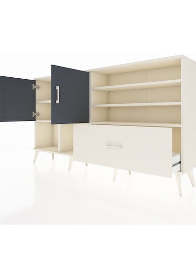 Arges Konsol 7 Raflı Tek Çekmeceli 2 Kapaklı 176x30x99 Aytaşı-antrasit/aytaşı Antrasıt/aytası - Aytası Arges Konsol 7 Raflı Tek Çekmeceli 2 Kapaklı 176x30x99 Aytaşı-antrasit/aytaşı Antrasıt/aytası - Aytası