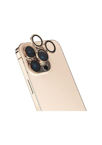 Apple iPhone Uyumlu  16 Pro Nua Mikro Kamera Lens Koruyucu - Desert Titanyum Gri