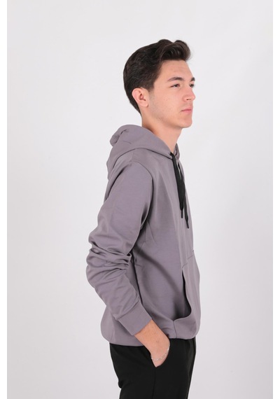 Five Pocket Fp24b2099 Erkek Kapüşonlu Sweatshirt Füme