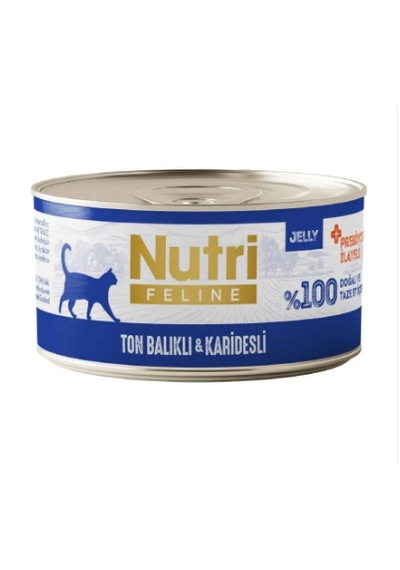 Nutri Feline Ton Balıklı Ve Karidesli Tahılsız Kedi Konservesi 70 Gr