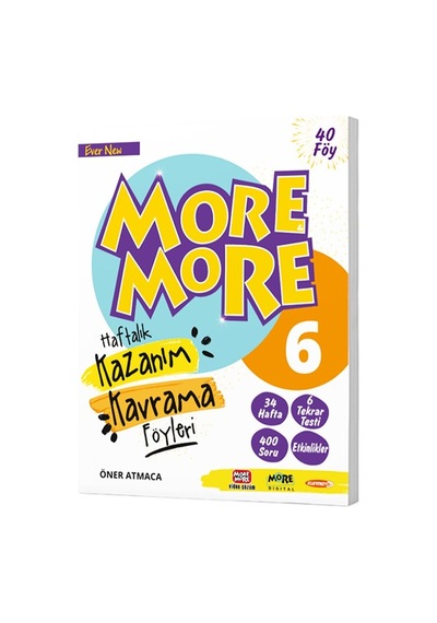 6 More&More English HAFTALIK Kazanım KAVRAMA Föyleri 40 FÖY .978