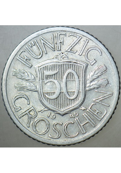 Avusturya 50 Groschen 1946 Basıldığı İlk Yıl.