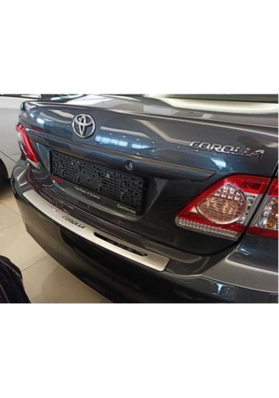 Toyota Corolla Sedan Uyumlu Arka Tampon Eşiği 2019 Üzeri Paslanmaz Krom
