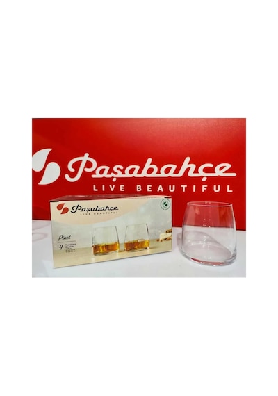 Paşabahçe Pinot Su Bardağı, 390 Cc, 4'lü Set, Şeffaf Çok Renkli
