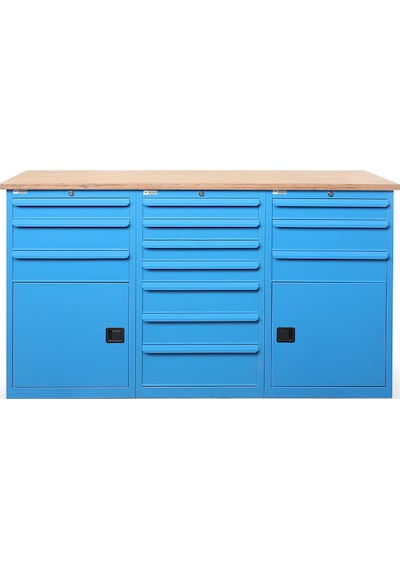13 Çekmeceli Dolaplı Çalışma Tezgahı 1850x650x1944 Mm