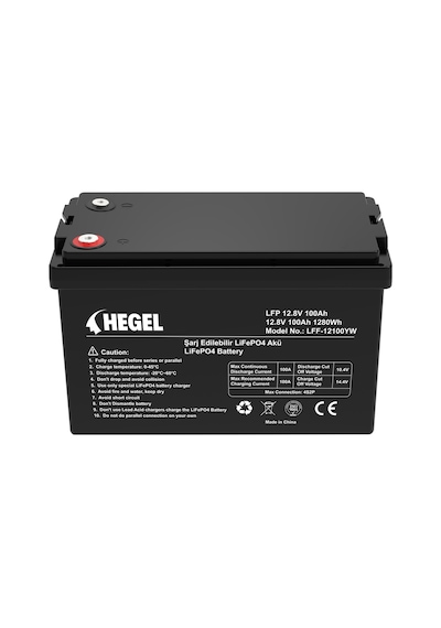 Hegel Lifepo4 Lityum Akü 100ah 12.8v