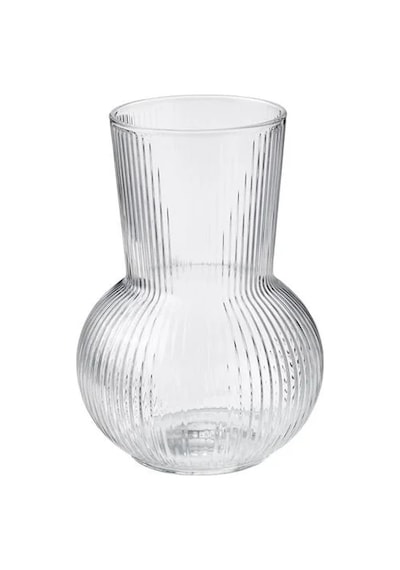Sumuhome Padvılje Cam Vazo Saydam 2'li 17cm Saydam
