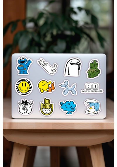 Laptop Notebook Tablet Sticker Seti Model 12