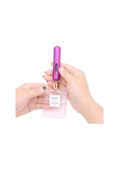 4 Ml Parfüm Şişesinden Çanta Içi Mini Doldurulabilir Seyahat Cep Yedek Parfüm Şişesi 5 Adet Renkli