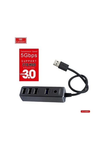 Peeq Earldom Hub07 Tak Çalıştır 3 Adet Usb 2.0 Ve 1 Adet Usb 3.0 Çıkışlı Usb Çoklayıcı