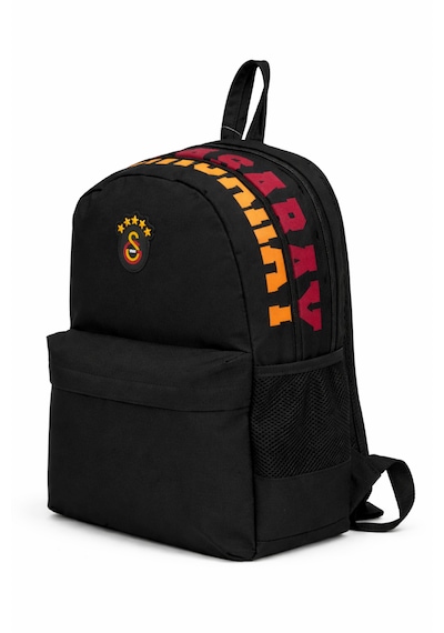 Galatasaray Lisanslı 3 Bölmeli Sırt Çantası - Laptop Bölmeli Su İtici Özellikli Siyah Okul Çantası