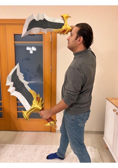Kaos Kılıçları - İkili - God Of War Dekor Figürü