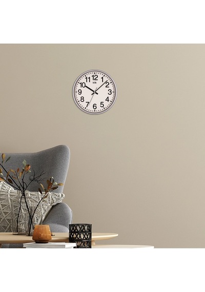 Venüs Gümüş Minimalist Duvar Saati Gümüş