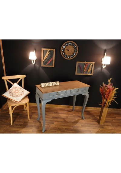 Wooding 100 Cm Çekmeceli Masif Gri Naturel Dresuar (548587869) Gri