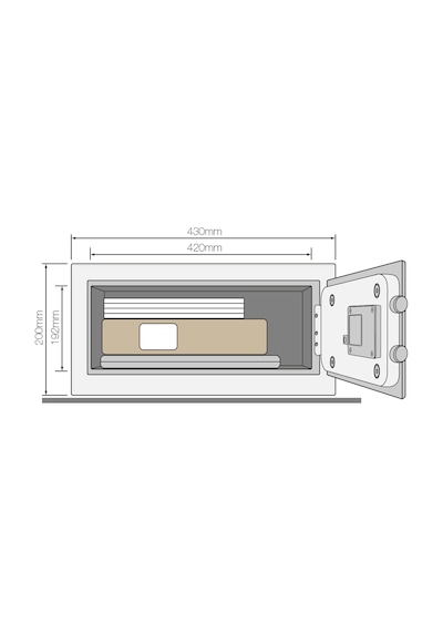 Yale Laptop Tip Alarmlı Kollu Kasa Ylc/200/Db1