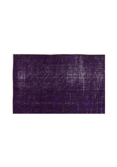 El Dokuması Vintage Yün-pamuk Mor Halı 4161 126 X 208 Cm