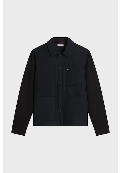 Tommy Hilfiger Pamuklu Klasik Yaka Çıtçıtlı Ceket Erkek Ceket Mw0mw43215 Bds Siyah