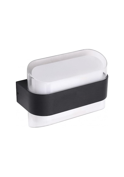 Dekoratif Aydınlatma 12w Led Aplik Cata Gozo Dış Ve İç Mekan Duvar Apliği - 3200k Günışığı, Ip44, Şeffaf Pl Çok Renkli