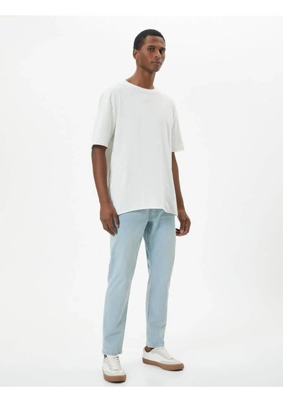 Koton Erkek Jean Pantolon Açık İndigo 4sam40055nd 24yy59000100 Y5905 Açık İndigo