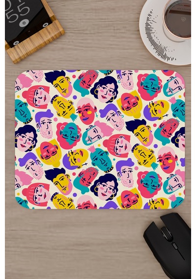 İllüstrasyon Kaymaz Dikişli Kauçuk Oyuncu Mousepad V5 - 22x18 Gaming Mouse Pad Fare Altlığı