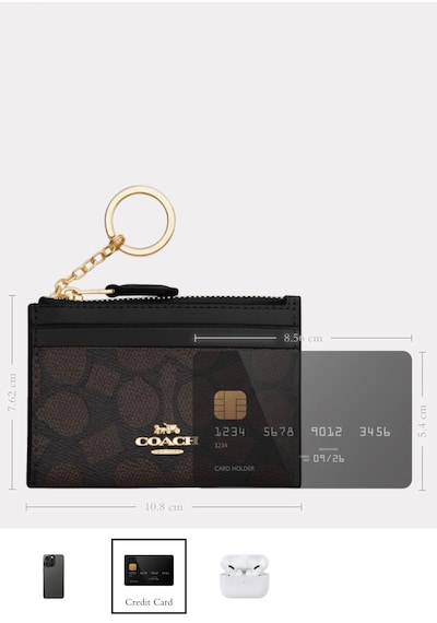 Coach Mini Id Skinny Case Kartlık-cüzdan Acı Kahverengi