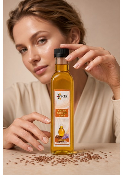 Soğuk Sıkım Keten Tohumu Yağı 250 Ml - Bitkisel Keten Tohumu Yağı - 917228163 Diğer