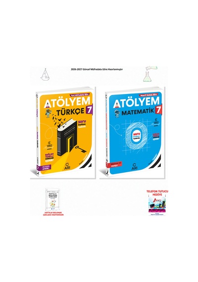 2026-2027 Arı Yayıncılık 7. Sınıf Tüm Dersler 2 Kitap Set Atölyem T-m