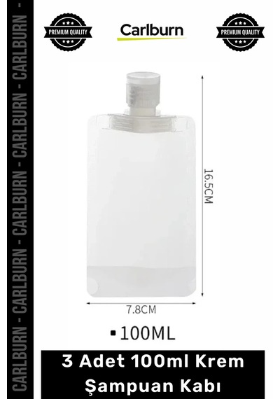 Özel Üretim Sızdırmaz Seyahat Tipi Kozmetik 3 Adet 100ml Krem Şampuan Kabı Tekrar Kullanılabilir Set Çok Renkli
