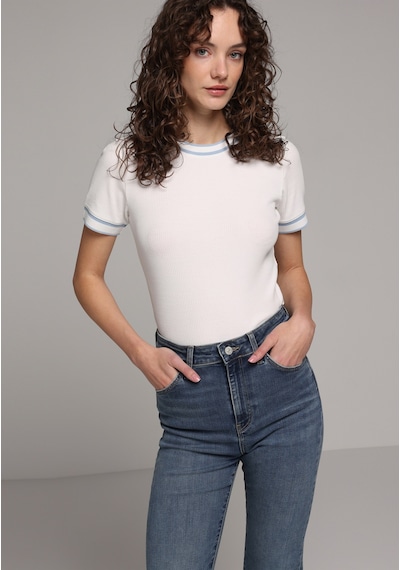 Colin's Colins Slim Fit Yuvarlak Yaka Düz Kadın Beyaz Kısa Kol Tişört Cl1080063 Q1.v1 Ofw Colin's Colins Slim Fit Yuvarlak Yaka Düz Kadın Beyaz Kısa Kol Tişört Cl1080063 Q1.v1 Ofw