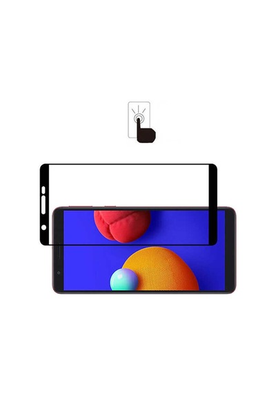 Zore Galaxy A01 Core Uyumlu Kenarları Kırılmaya Dayanıklı Cam Ekran Koruyucu