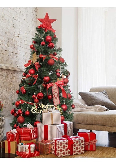 5cm 6 Adet Mini Yılbaşı Ağacı Süsü Noel Baba Ağacı Süsü 6 Adet/paket Genel