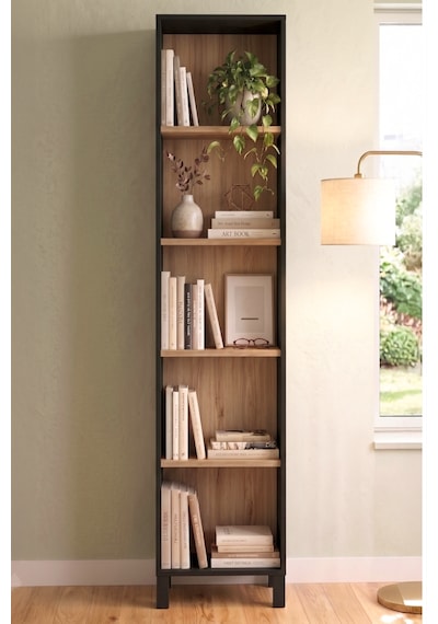 Robin Home Prime 5 Raflı Neon Led Işıklı Dar Alan Kitaplık Ahşap Ayaklı Sepet-siyah 183cm Robin Home Prime 5 Raflı Neon Led Işıklı Dar Alan Kitaplık Ahşap Ayaklı Sepet-siyah 183cm