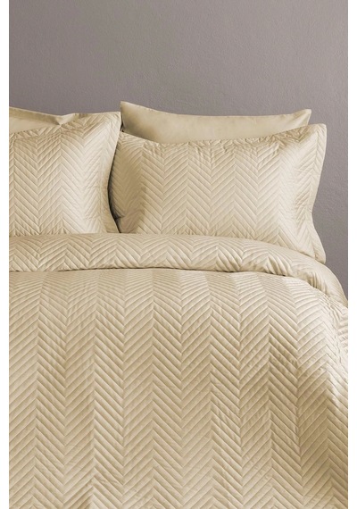 Simply Orchid Beige Pamuk Saten Nevresim Takımı Tek Kişilik