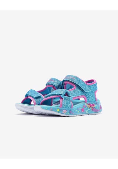 Skechers Mermaıd Dreams Sandal Büyük Kız Çocuk Mavi Işıklı Sandalet 303108l Blmt