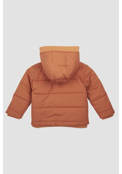 Erkek Bebek Tilki Aplikeli Kiremit Şişme Mont 5981644 2421BB21004