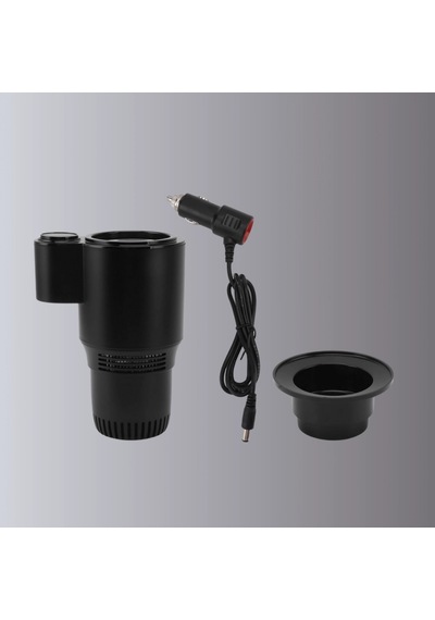Isıtmalı Soğutmalı Araç Bardaklığı Dijital Ekranlı 60 C -4 C Çakmak Girişli Çok Renkli