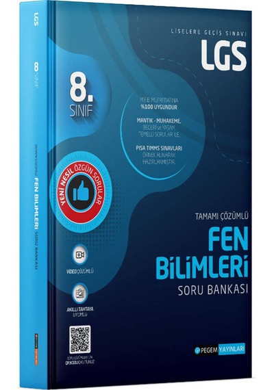 Pegem Akademi 2022 LGS Fen Bilimleri Soru Bankası