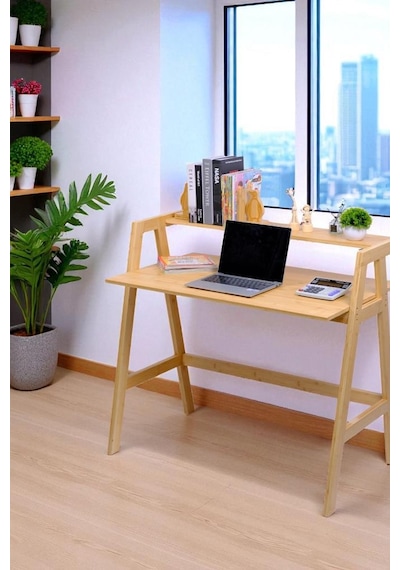 Digithome Bambu Masif Çalışma Masası 1 Raflı Kitaplıklı Ofis Bilgisayar Masası Db-0030 Kahverengi Digithome Bambu Masif Çalışma Masası 1 Raflı Kitaplıklı Ofis Bilgisayar Masası Db-0030 Kahverengi