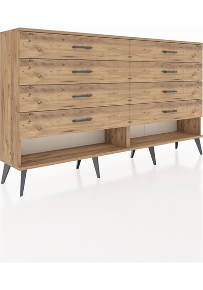 Arges Konsol 8 Çekmeceli 176x30x99 Çam-çam Çam-çam Arges Konsol 8 Çekmeceli 176x30x99 Çam-çam Çam-çam