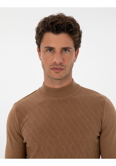 Pierre Cardin Erkek Camel Melanj Kazak /triko 50318128-vr122 Camel Melanj