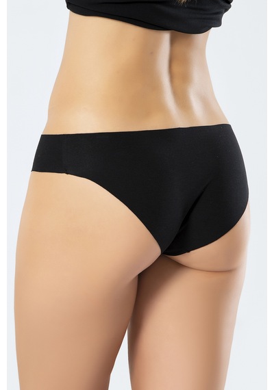 Türen 907 Kadın Lazer Kesim Pamuk Bikini Külot-siyah Siyah