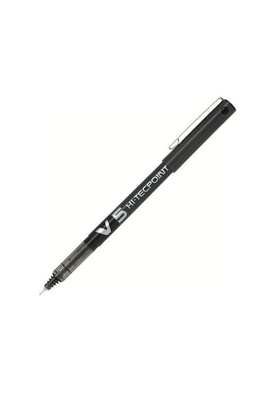 Pilot V5 Hi-tecpoint Iğne Uçlu Kalem 0.5 Mm - Siyah Siyah