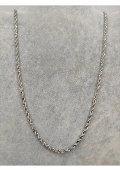Burgu Halat Erkek Çelik Zincir Kolye 2.5 Mm Gümüş Renk Çok renkli