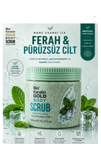Bio Keratin Gold Menthol Özlü Vücut Peeling 500 ML