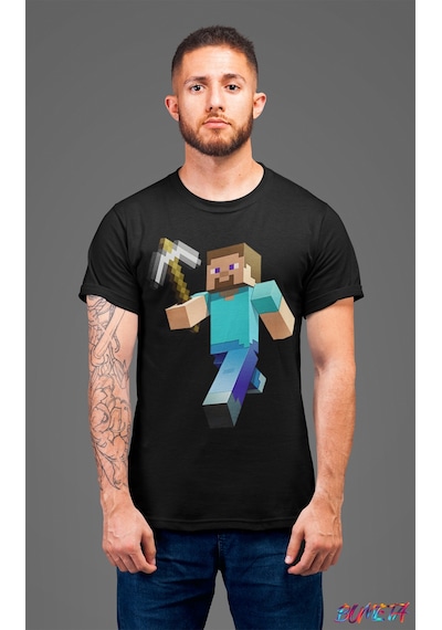 Bumeta Minecraft Enderman Karakter Oyun Game Unisex Tişört T-shirt 001