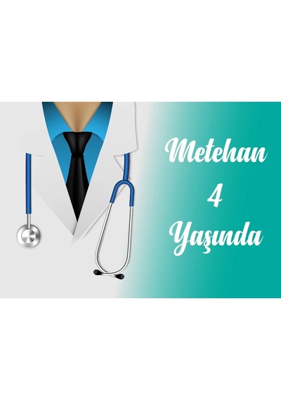 Doktor Temalı Doğum Günü Afişi 50x70 Cm