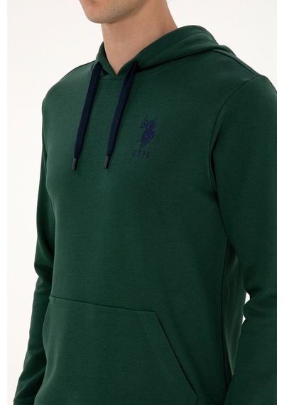 U.s. Polo Assn. Erkek Koyu Yeşil Sweatshirt 50307703-vr079 Koyu Yesıl