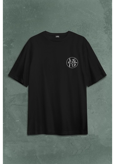 Dragon Ball Z Son Goku Sırt Ön Baskılı Oversize Tişört Unisex T-shirt 001